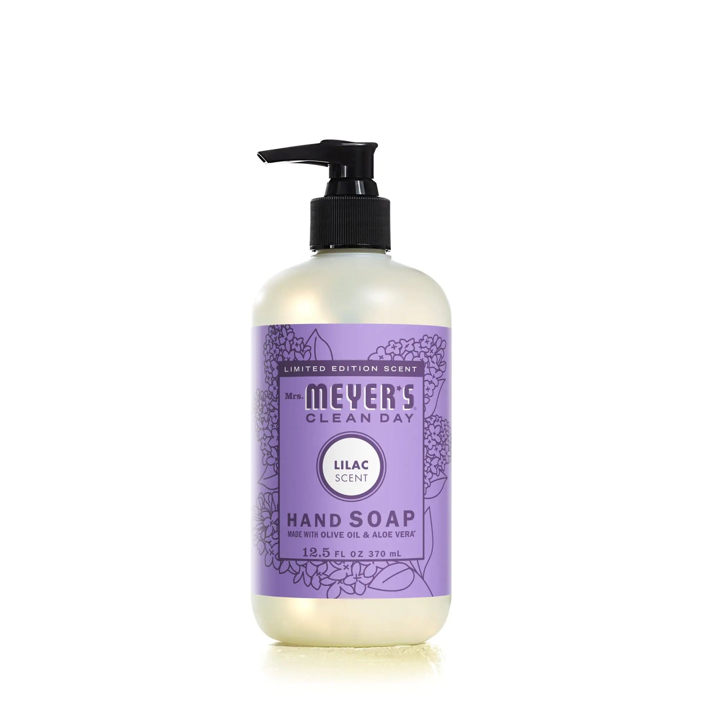 MRS. MEYERS CLEAN DAY Hand Soap Made with Essential Oils Biodegradable Formula Lilac 12.5 fl. oz