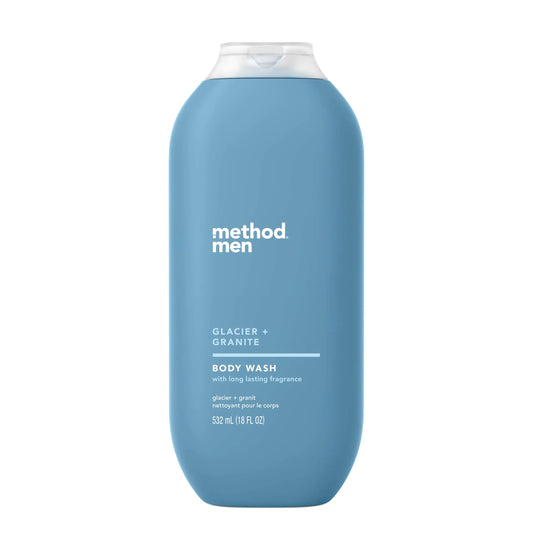 Method Men Body Wash Glacier + Granite Paraben and Phthalate Free 18 fl oz (Pack of 1)