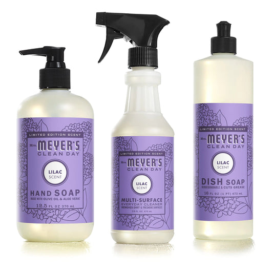 MRS. MEYERS CLEAN DAY Limited Edition Scent Kitchen Basics Set (Lilac)