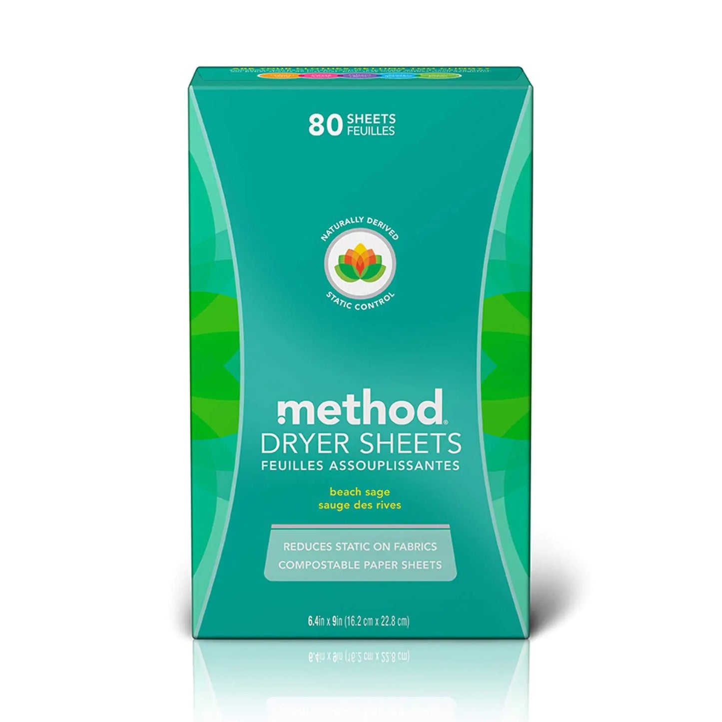 Method Dryer Sheets Beach Sage 80 Count