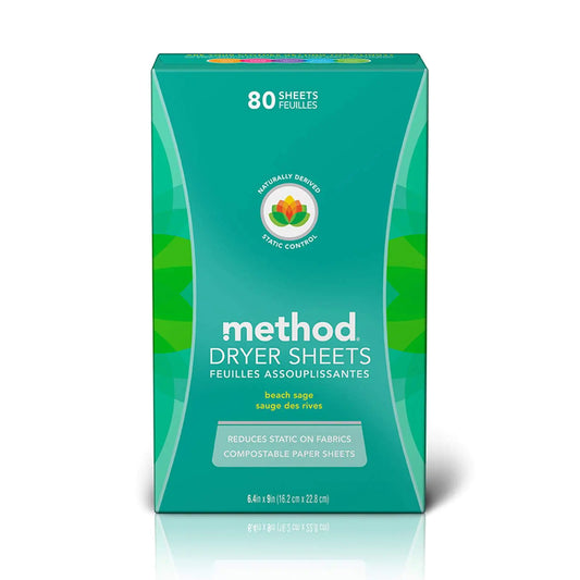 Method Dryer Sheets Beach Sage 80 Count