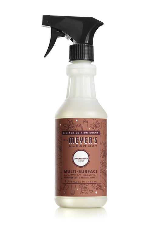 MRS. MEYERS CLEAN DAY Multi-Surface Everyday Cleaner Limited Edition Gingerbread Scent 16 Ounce Bottle