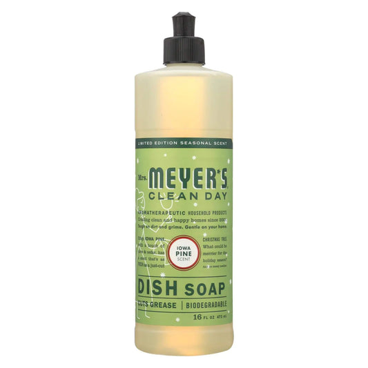Mrs. Meyers Liquid Dish Soap Iowa Pine 16 OZ (Pack of 6)